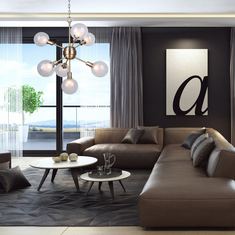 Canarm ICH683A07GD9 Seven Light Chandelier, Gold