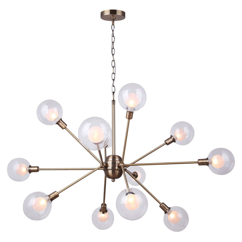 Canarm ICH683A12GD9 12 Light Chandelier, Gold
