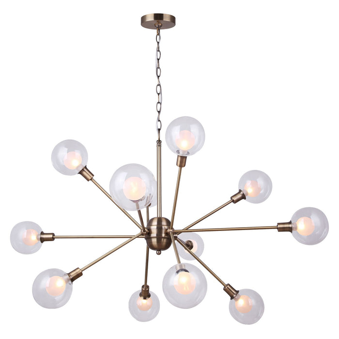 Canarm ICH683A12GD9 12 Light Chandelier, Gold
