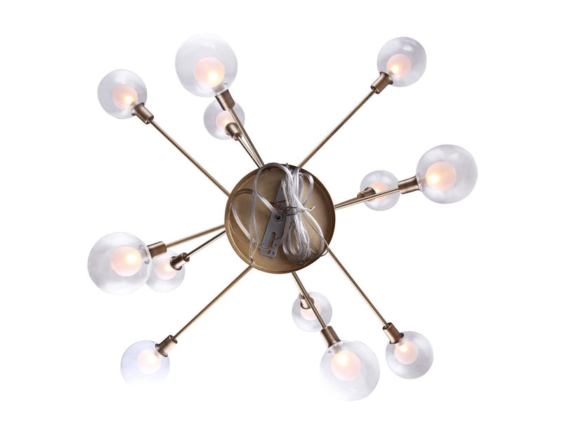 Canarm ICH683A12GD9 12 Light Chandelier, Gold