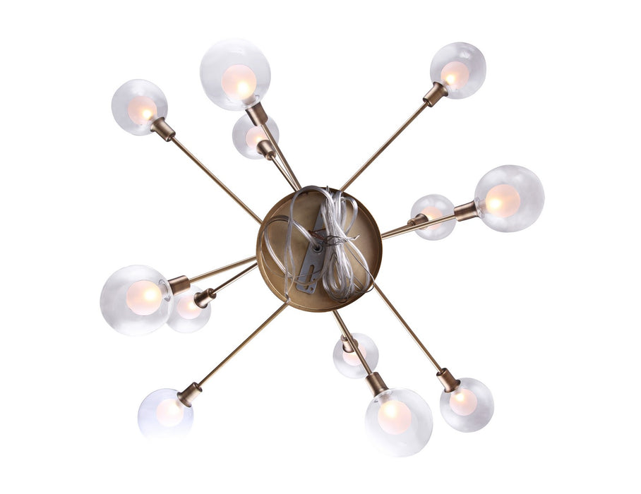 Canarm ICH683A12GD9 12 Light Chandelier, Gold