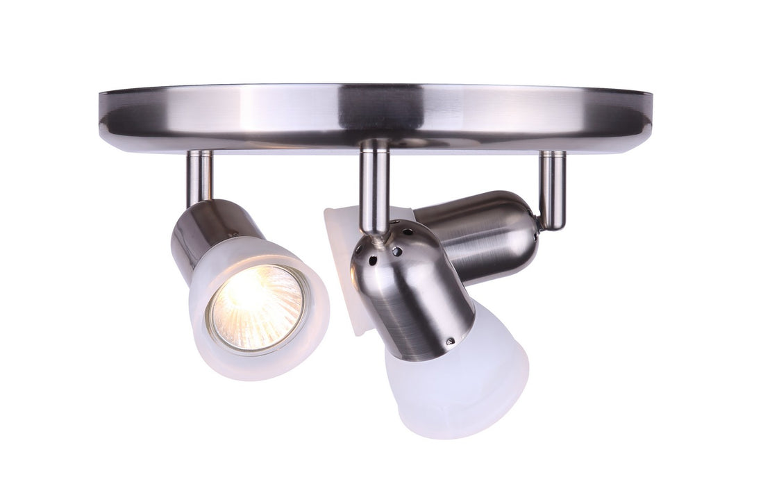Canarm ICW356A03BPT10 One Light Ceiling Mount, Brushed Pewter
