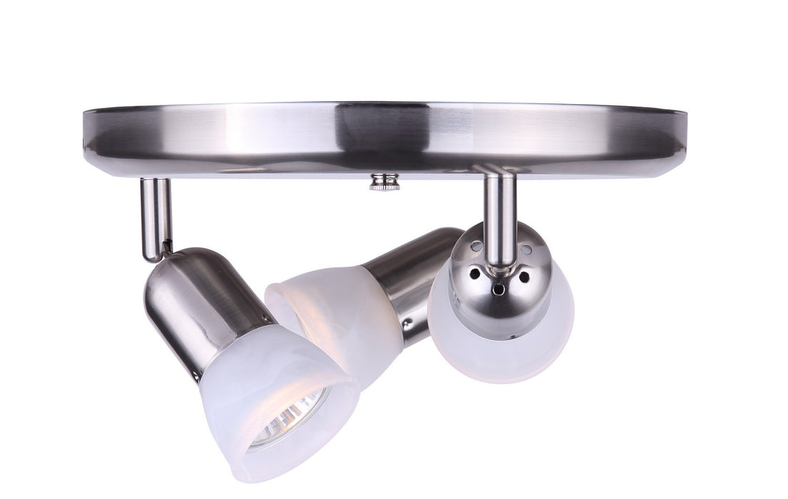 Canarm ICW356A03BPT10 One Light Ceiling Mount, Brushed Pewter