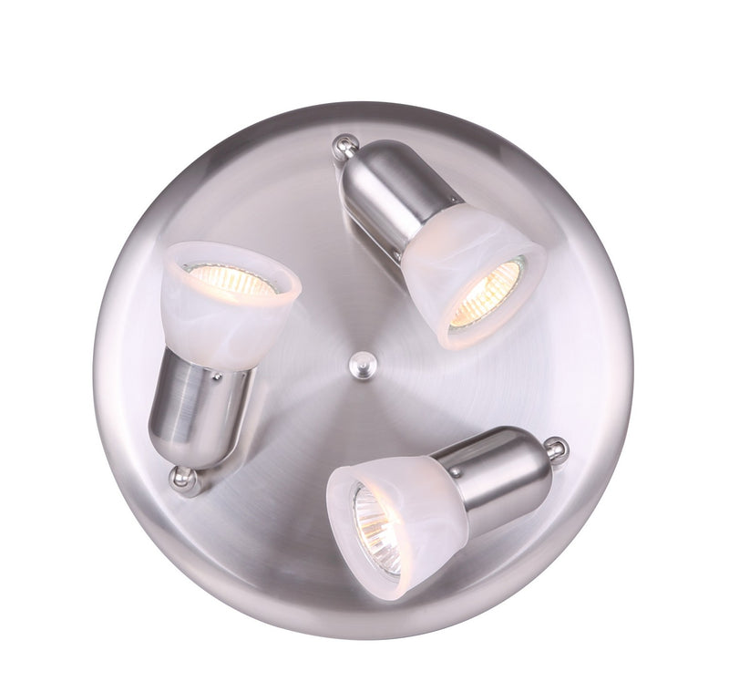 Canarm ICW356A03BPT10 One Light Ceiling Mount, Brushed Pewter