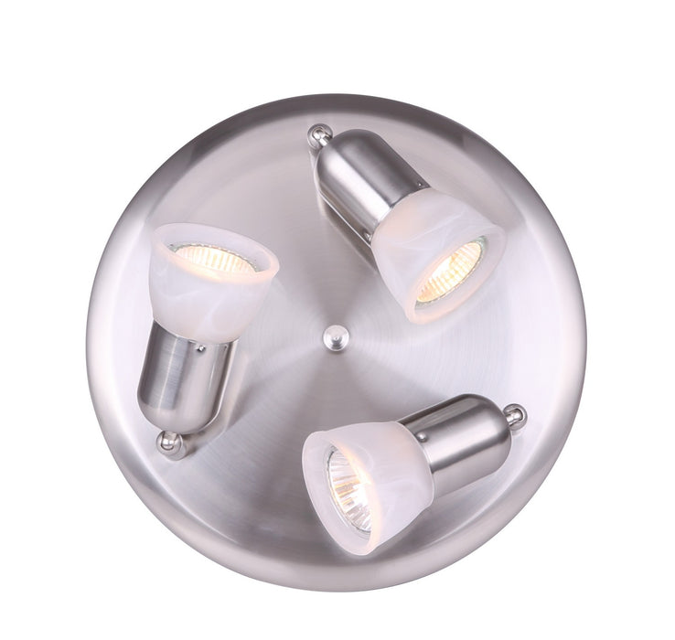 Canarm ICW356A03BPT10 One Light Ceiling Mount, Brushed Pewter