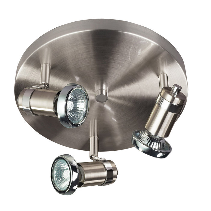 Canarm ICW391A03BCH10 Three Light Ceiling/Wall Mount, Chrome
