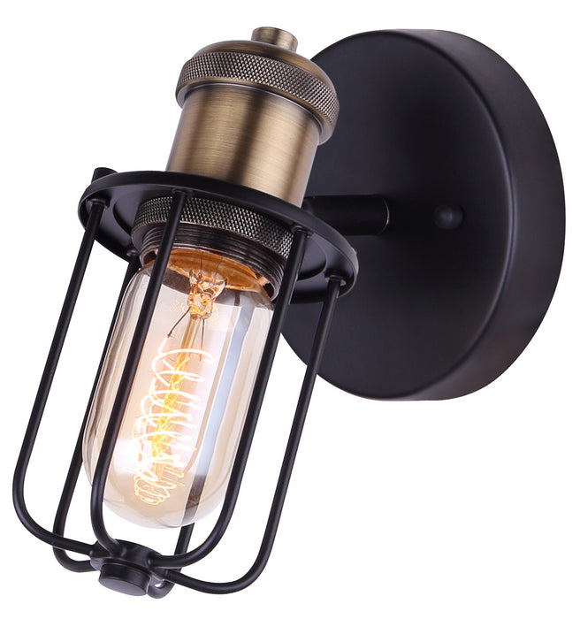 Canarm ICW704A01BKG One Light Track Lighting, Matte Black And Gold