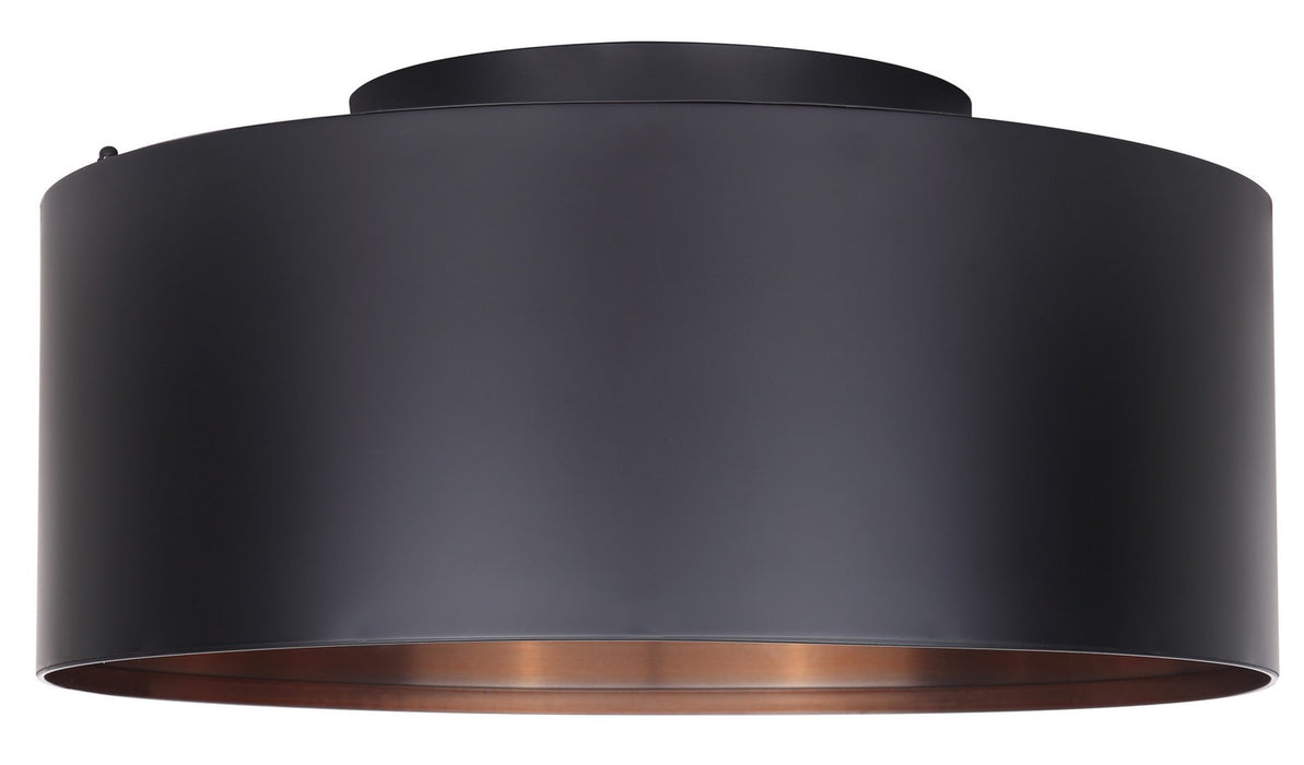Canarm IFM440B16BK Two Light Flush Mount, Black