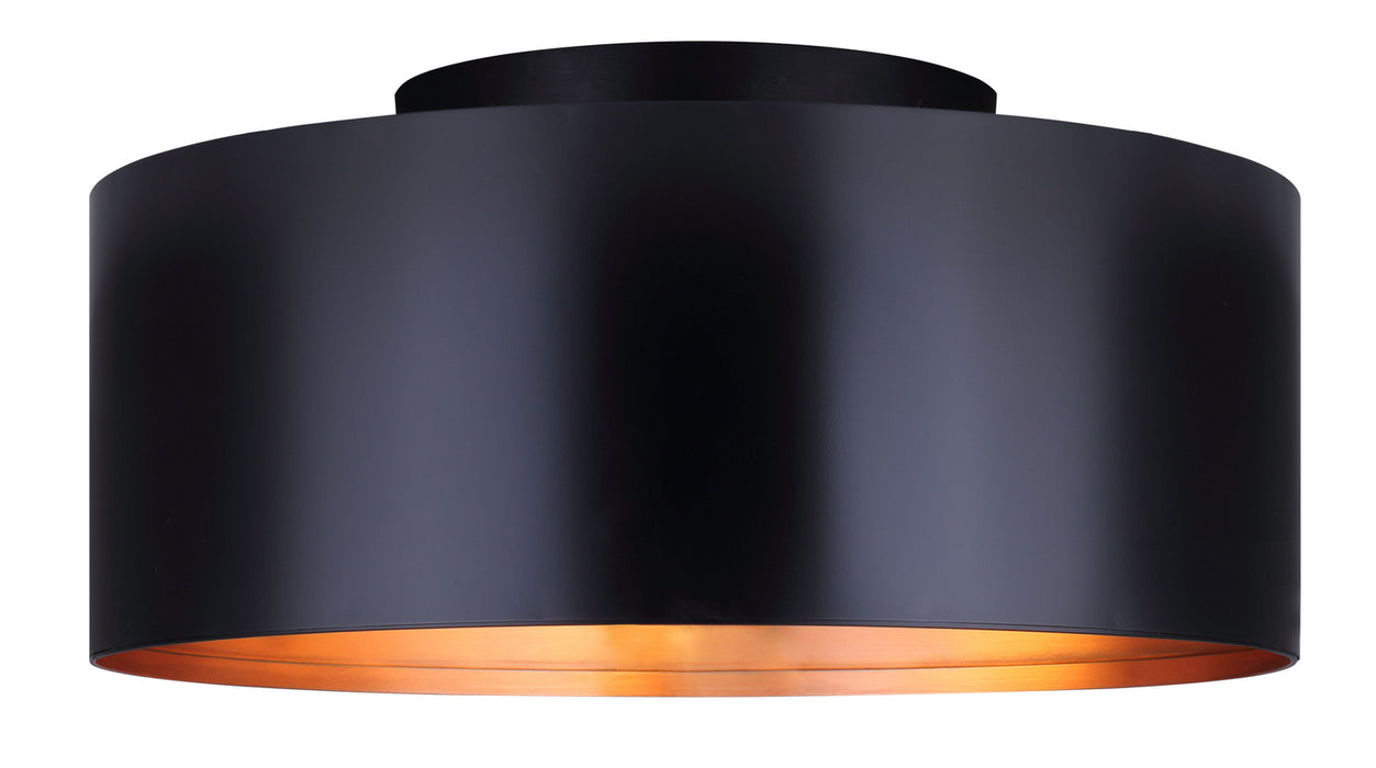 Canarm IFM440B16BK Two Light Flush Mount, Black