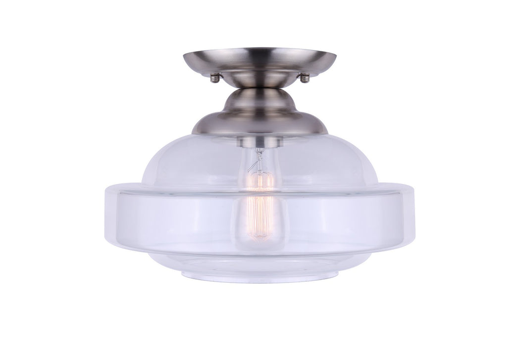Canarm IFM459B13BN One Light Flush Mount, Brushed Nickel