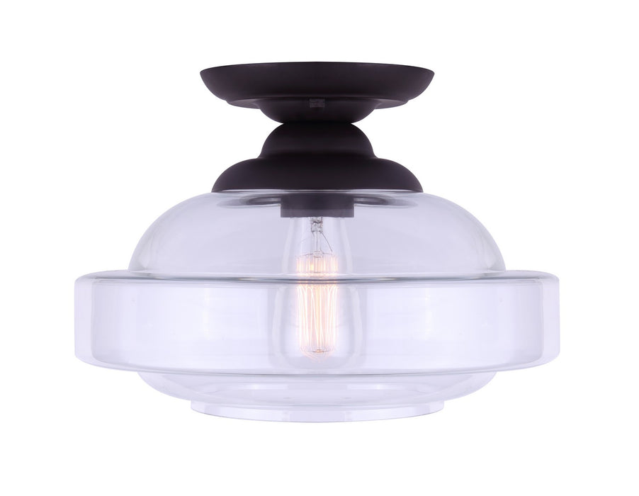 Canarm IFM459B13ORB One Light Flush Mount, Oil Rubbed Bronze