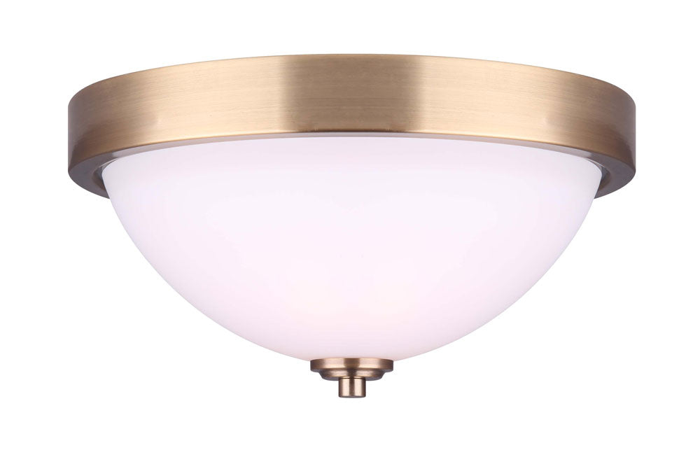Canarm IFM578A13GD Two Light Flush Mount, Gold