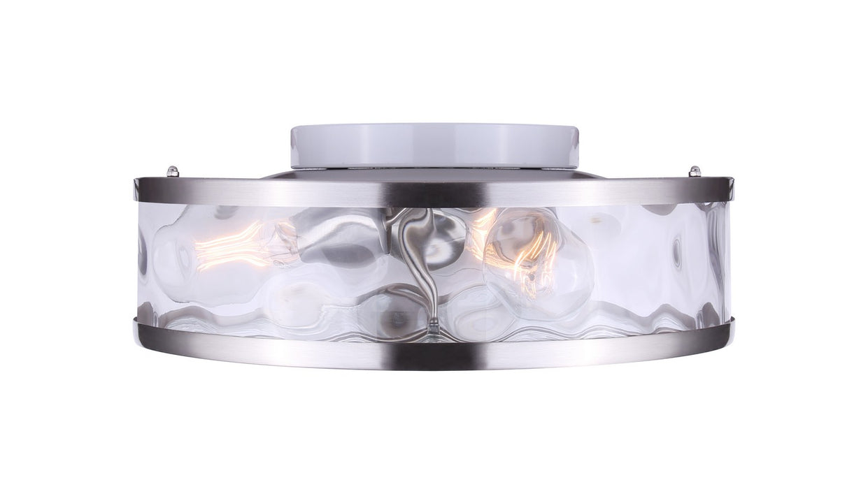 Canarm IFM677A15BN Three Light Flush Mount, Brushed Nickel