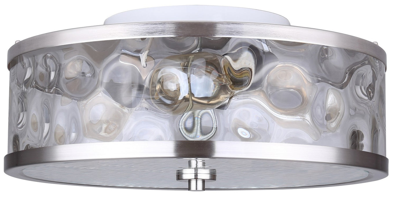 Canarm IFM677A15BN Three Light Flush Mount, Brushed Nickel