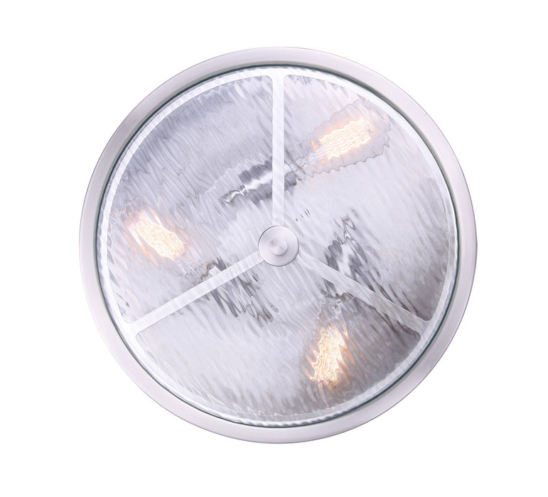 Canarm IFM677A15BN Three Light Flush Mount, Brushed Nickel