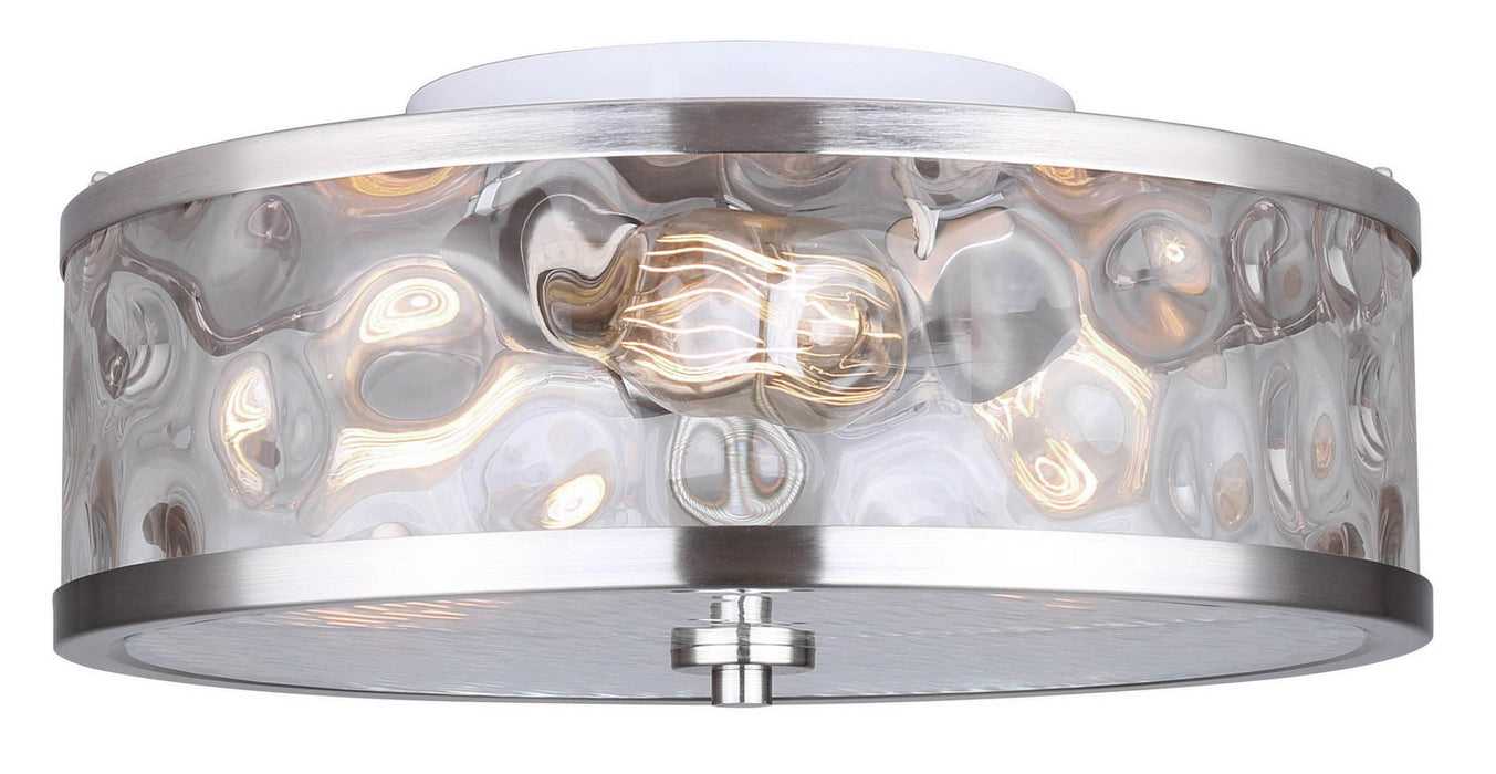 Canarm IFM677A15BN Three Light Flush Mount, Brushed Nickel