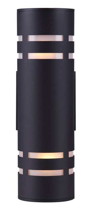 Canarm IOL256BK Two Light Outdoor Lantern, Black