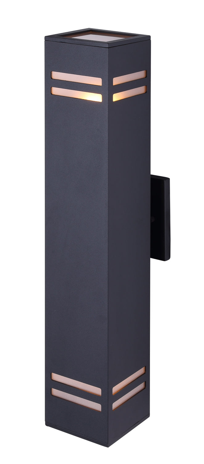 Canarm IOL309BK Two Light Outdoor Lantern, Black