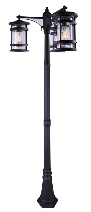 Canarm IOL344BK Three Light Outdoor Lantern, Metal