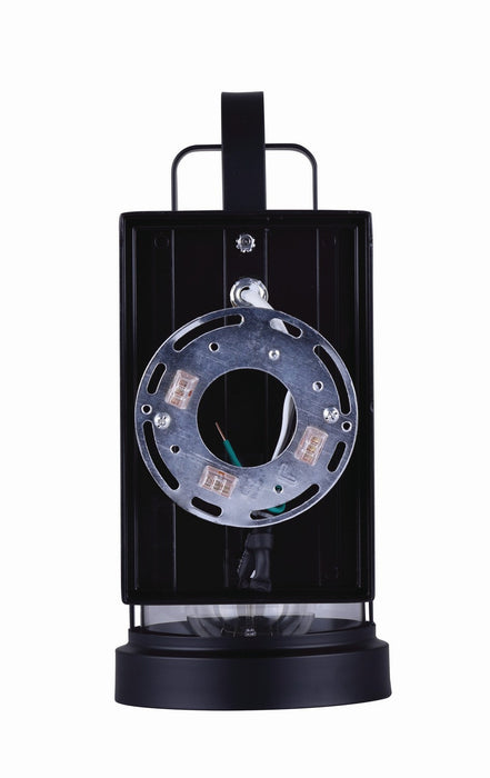 Canarm IOL457BKR One Light Outdoor Lantern, Matte Black And Rope