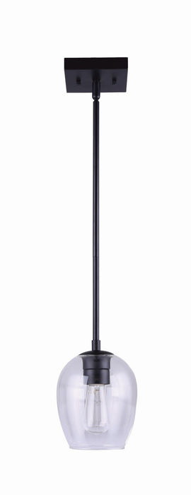 Canarm IPL1019A01BK One Light Pendant, Black