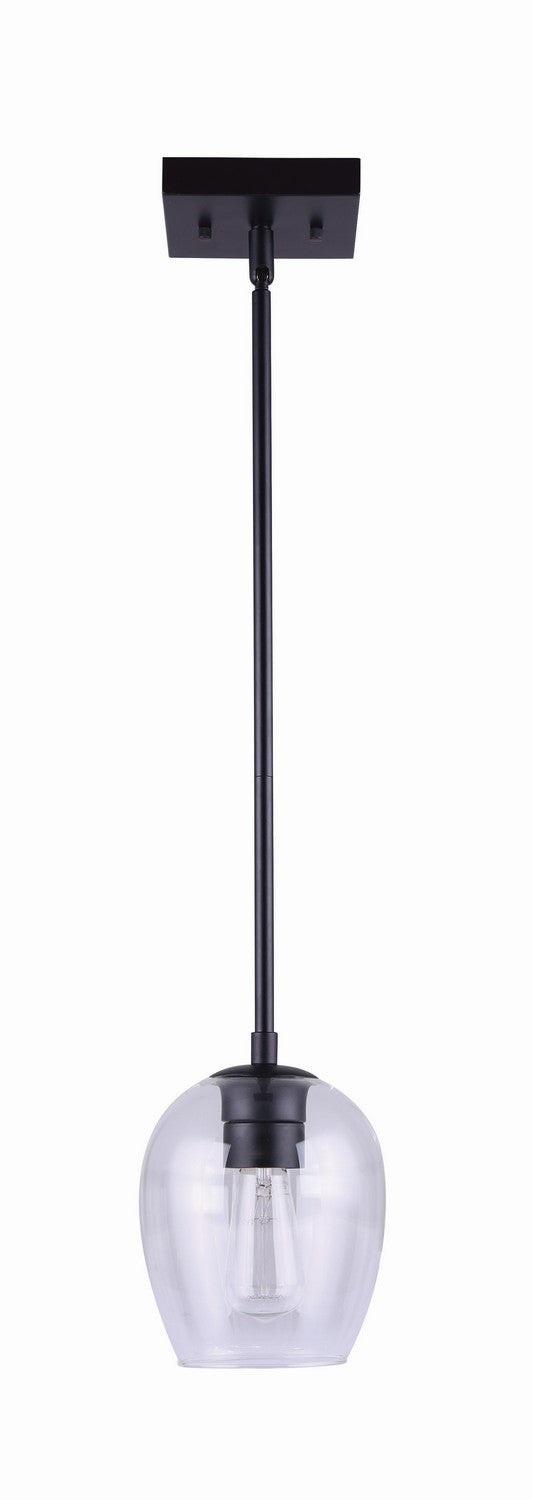 Canarm IPL1019A01BK One Light Pendant, Black