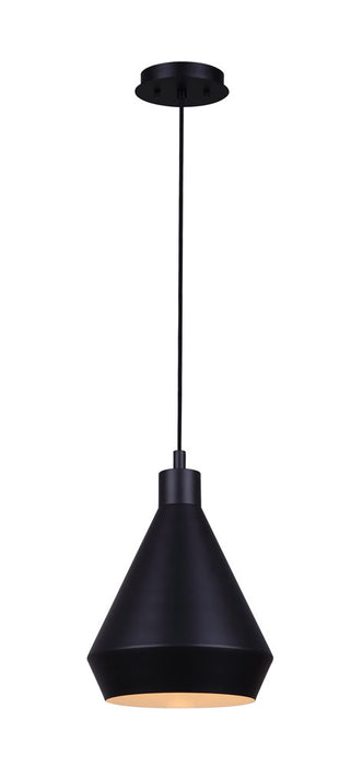 Canarm IPL1020A01BK One Light Pendant, Black
