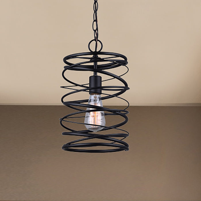 Canarm IPL411B01BK One Light Pendant, Black
