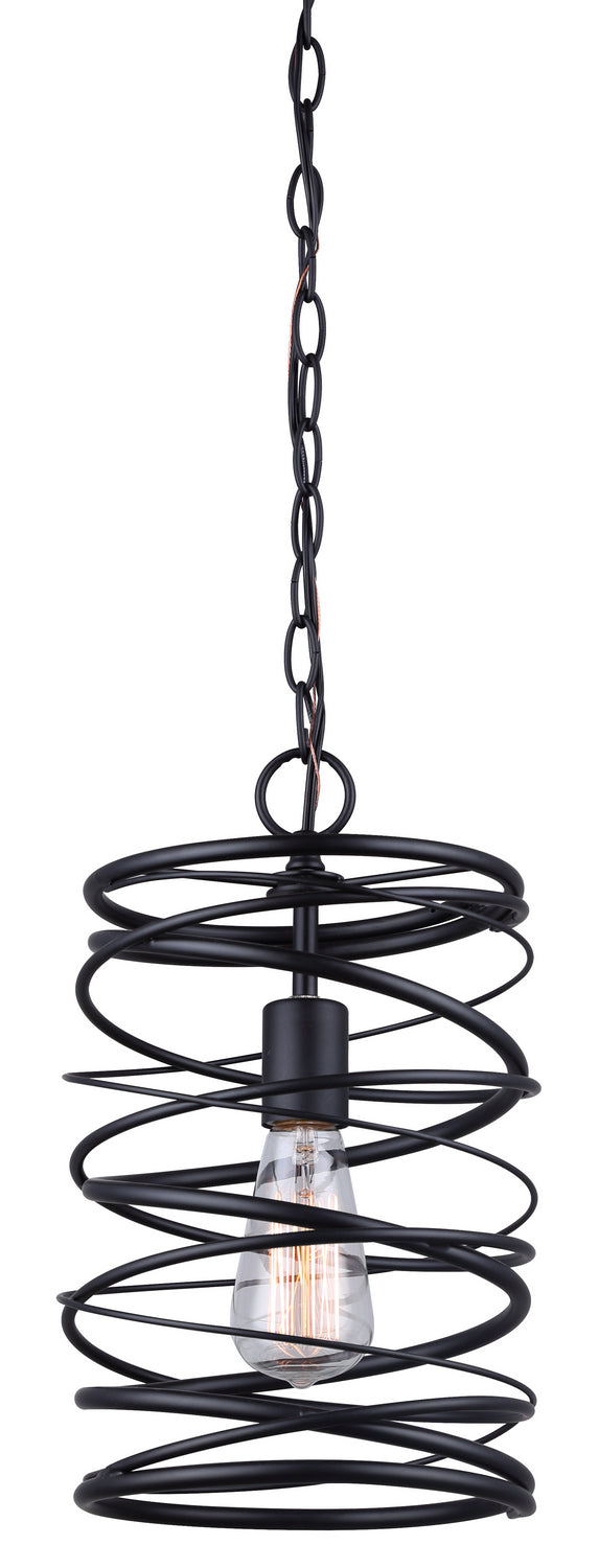 Canarm IPL411B01BK One Light Pendant, Black