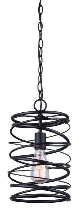 Canarm IPL411B01BK One Light Pendant, Black