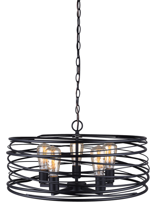 Canarm IPL411B05BK22 Five Light Pendant, Black