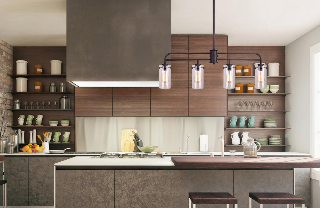 Canarm IPL679A04ORB Four Light Pendant, Oil Rubbed Bronze