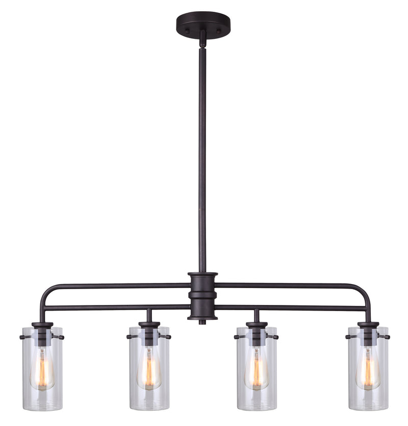 Canarm IPL679A04ORB Four Light Pendant, Oil Rubbed Bronze