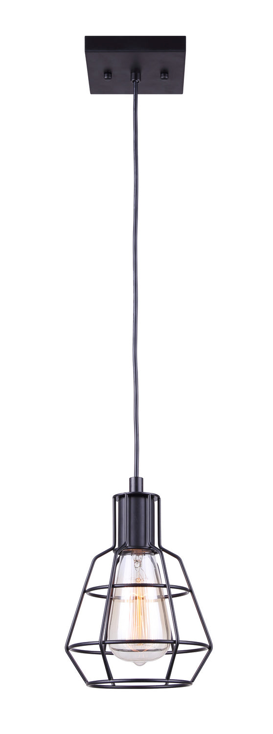 Canarm IPL702A01BK One Light Pendant, Metal