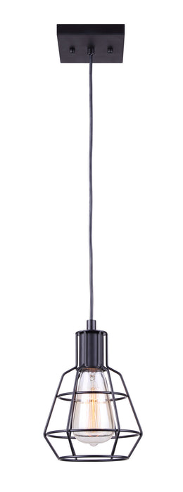 Canarm IPL702A01BK One Light Pendant, Metal