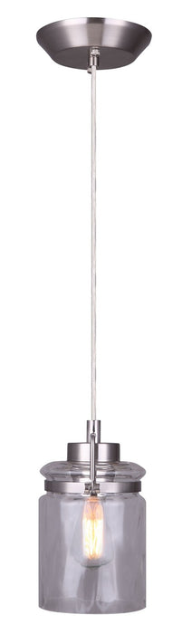 Canarm IPL707A01BN One Light Pendant, Brushed Nickel