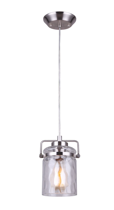 Canarm IPL707A01BN One Light Pendant, Brushed Nickel