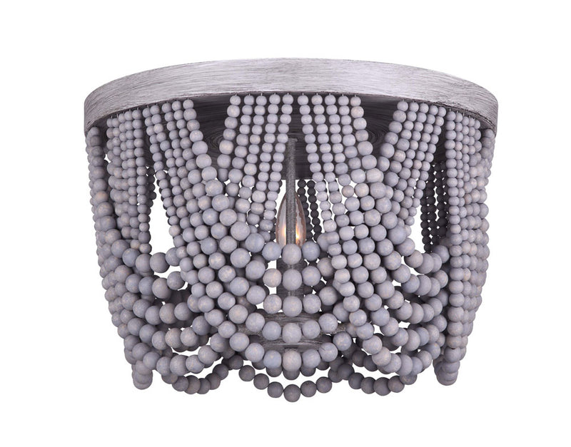 Canarm ISF1001A03BGY Three Light Semi Flush Mount, Grey