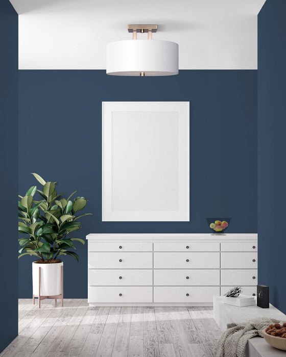 Canarm ISF578A03GD Three Light Semi Flush Mount, Gold