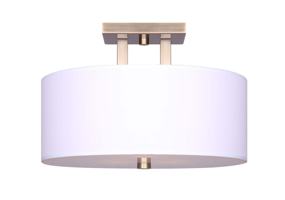 Canarm ISF578A03GD Three Light Semi Flush Mount, Gold