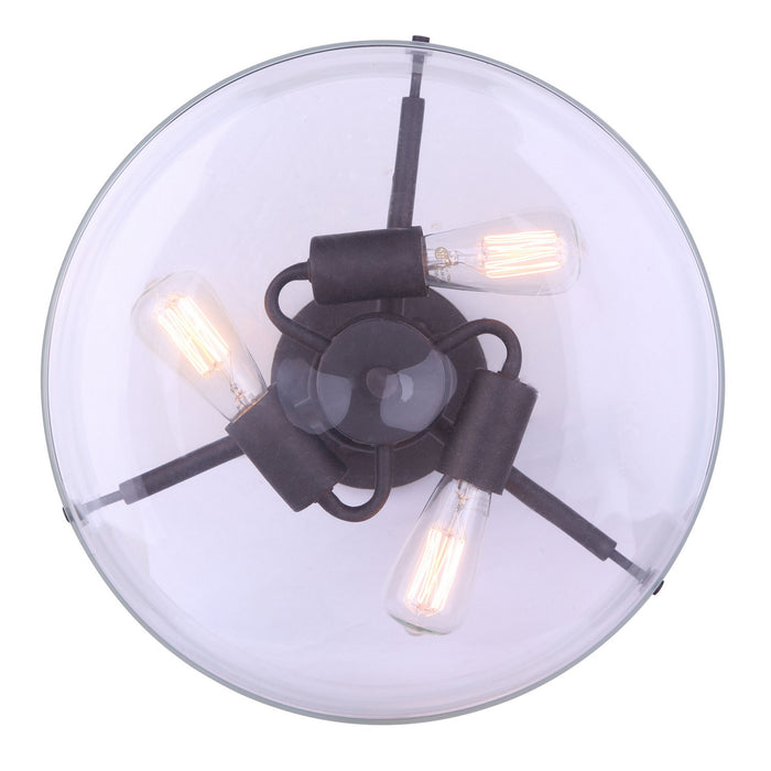 Canarm ISF679A03ORB Three Light Semi Flush Mount, Oil Rubbed Bronze