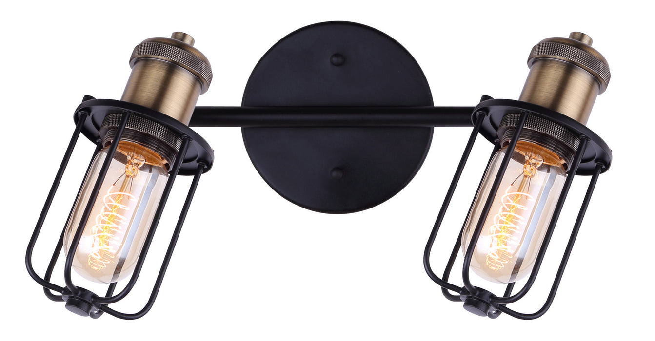 Canarm IT704A02BKG Two Light Track, Matte Black And Gold