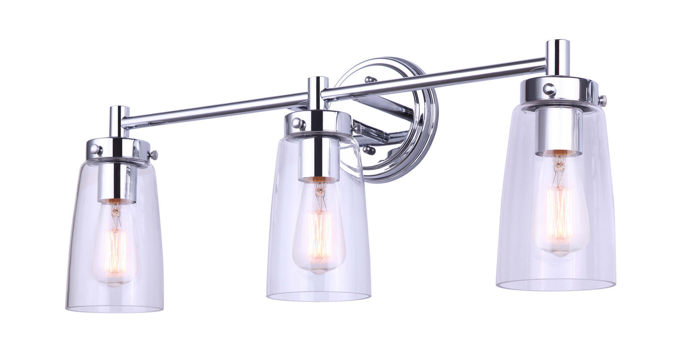 Canarm IVL1016A03CH Three Light Vanity, Chrome