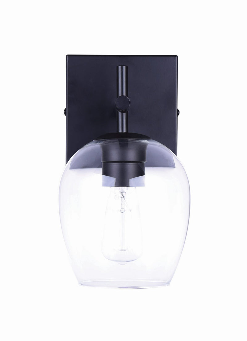 Canarm IVL1019A01BK One Light Vanity, Black