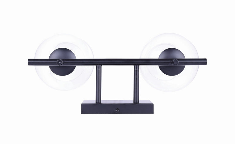 Canarm IVL1019A02BK Two Light Vanity, Black