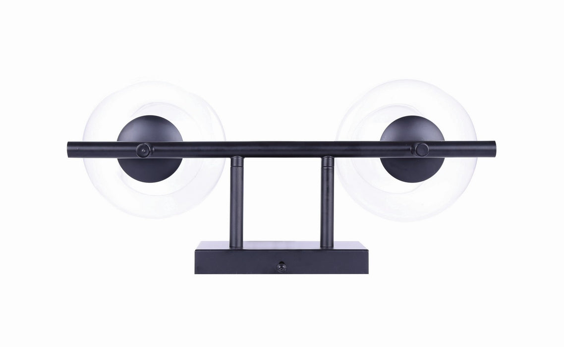 Canarm IVL1019A02BK Two Light Vanity, Black