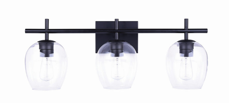 Canarm IVL1019A03BK Three Light Vanity, Black