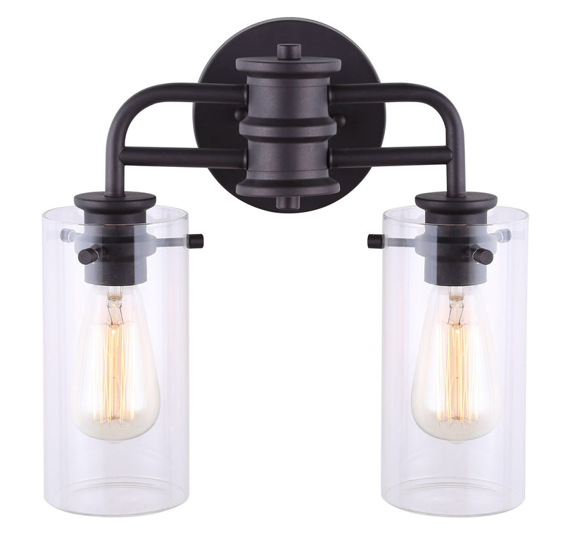 Canarm IVL679A02ORB Two Light Vanity, Oil Rubbed Bronze