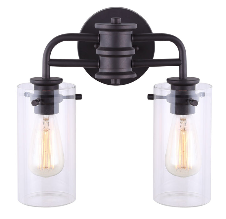 Canarm IVL679A02ORB Two Light Vanity, Oil Rubbed Bronze