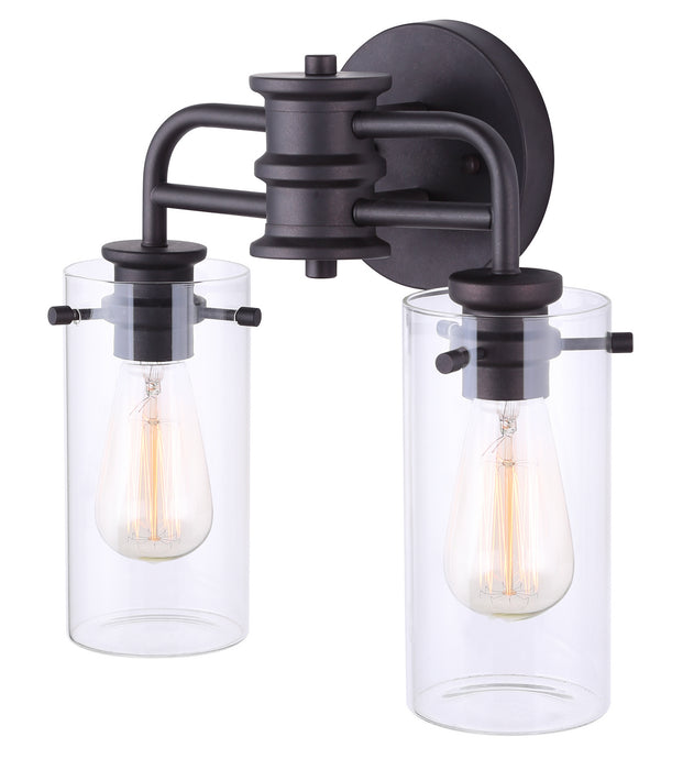Canarm IVL679A02ORB Two Light Vanity, Oil Rubbed Bronze